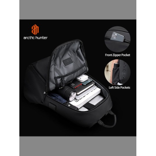 Arctic Hunter B00423 Αδιάβροχη Τσάντα Πλάτης για Laptop 15.6" Μαύρο