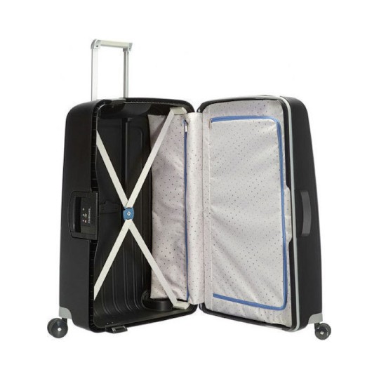 Samsonite S'Cure Spinner Βαλίτσα Ταξιδίου Medium 69cm Black