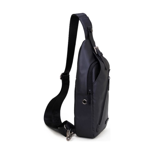 Arctic Hunter XB13006-BK Ανδρική Τσάντα Στήθους Crossbody Αδιάβροχη Μαύρη