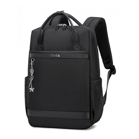 Chantria Γυναικεία Τσάντα Πλάτης για Laptop 14" Μαύρο CB00639-BK