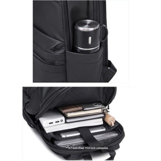 Arctic Hunter Αδιάβροχη Τσάντα Πλάτης για Laptop 15.6" Μαύρο B00536-BK