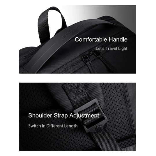 Arctic Hunter Τσάντα Πλάτης για Laptop 15.6" Μαύρο B00574-BK