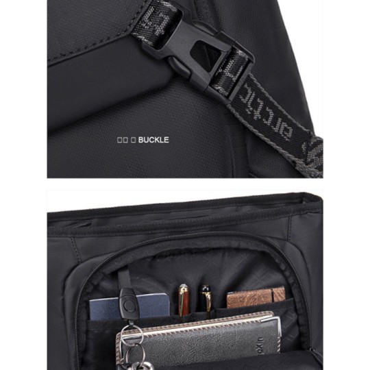 Arctic Hunter Τσάντα Ώμου K00528 με Θήκη Tablet 10L Κόκκινη (K00528-RD)