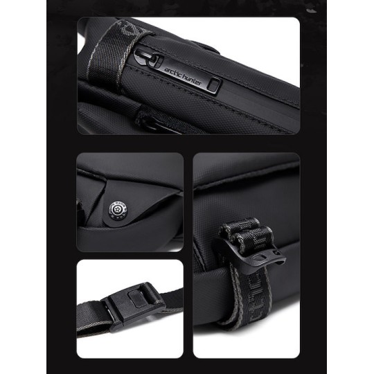 Arctic Hunter Τσάντα Μέσης YB00047 2L Μαύρο