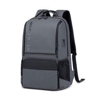 Arctic Hunter Αδιάβροχη Τσάντα Πλάτης για Laptop 15.6" Γκρι B00532-GY