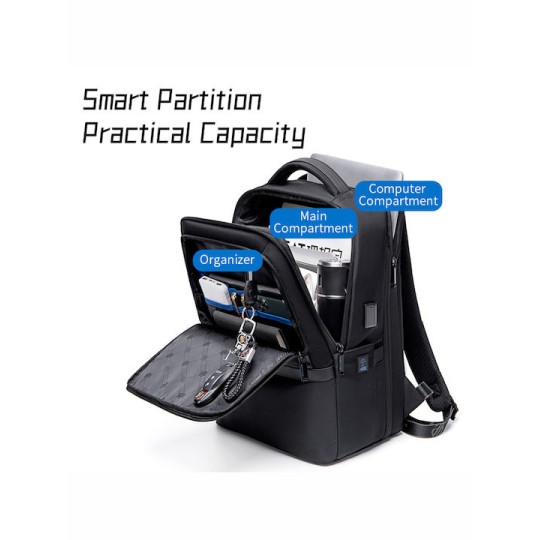 Arctic Hunter B00490 Τσάντα Πλάτης για Laptop 15.6" Μαύρο