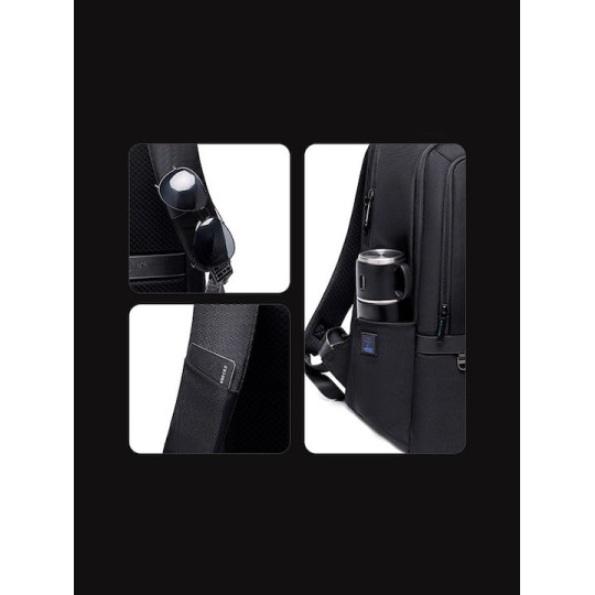 Arctic Hunter B00490 Τσάντα Πλάτης για Laptop 15.6" Μαύρο