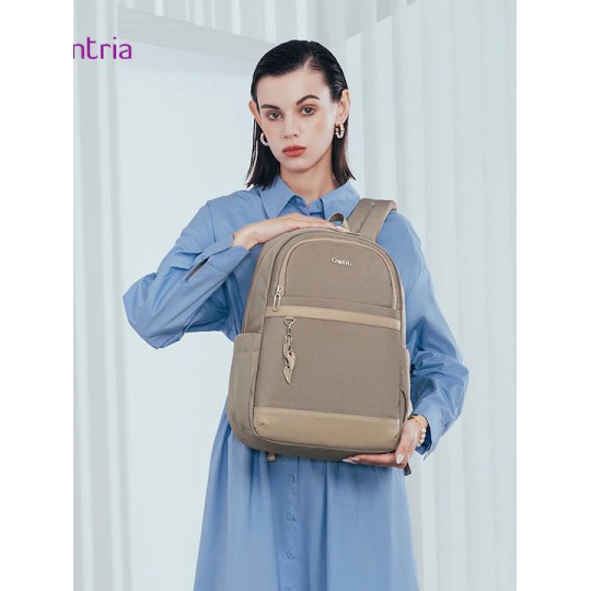 Chantria Τσάντα Πλάτης για Laptop 14" Χακί CB00648-KH