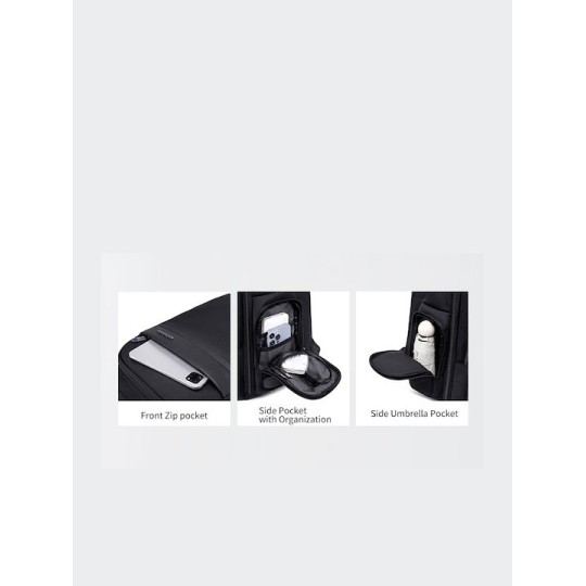 Arctic Hunter Αδιάβροχη Τσάντα Πλάτης για Laptop 17" Μαύρο B00544-BK