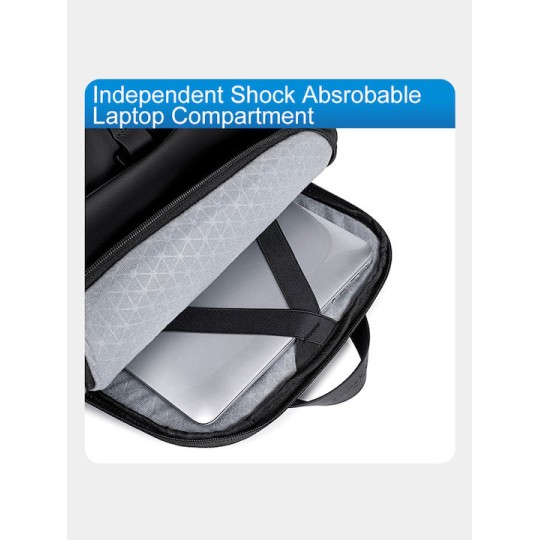 Arctic Hunter Αδιάβροχη Τσάντα Πλάτης για Laptop 15.6" Μαύρο B00558-BK