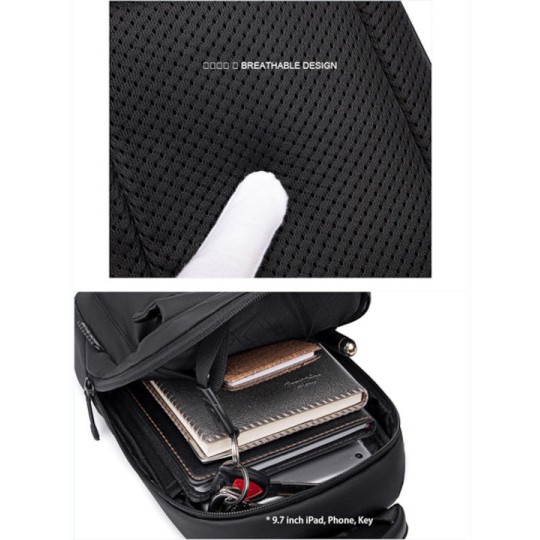 Arctic Hunter Tσάντα Crossbody XB00526 με Θήκη Tablet 3L Γκρι (XB00526-GY)