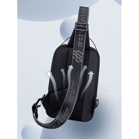 Arctic Hunter Τσάντα Crossbody XB00541 με Θήκη Tablet 4L Mαύρη (XB00541-BK)