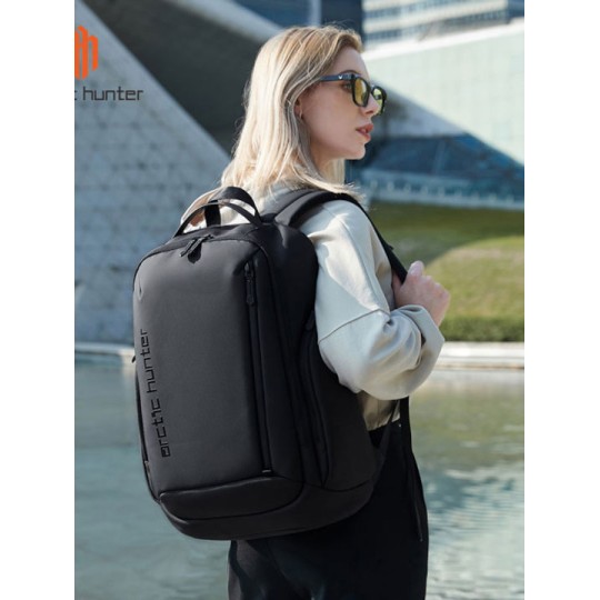 Arctic Hunter Αδιάβροχη Τσάντα Πλάτης για Laptop 15.6" Μαύρο B00554-BK