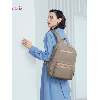 Chantria Γυναικεία Τσάντα Πλάτης με Θήκη Laptop 14''14.3L Xακί (CB00649-KH)