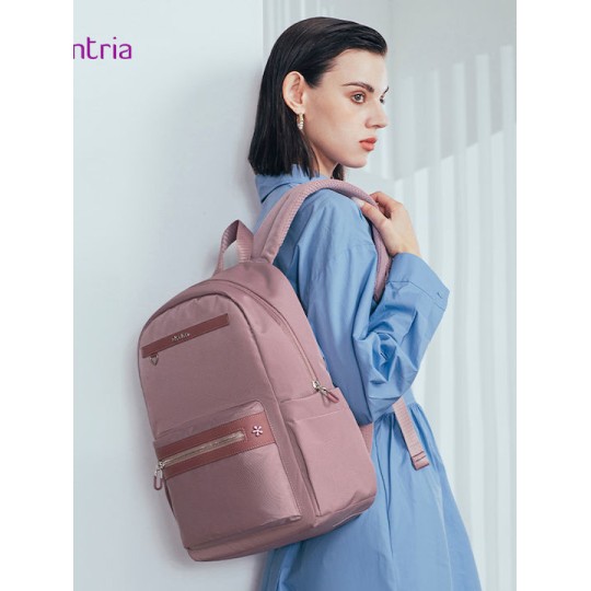 Chantria Γυναικεία Τσάντα Πλάτης CB00649 με Θήκη Laptop 14" 14.3L Μωβ CB00649-PU