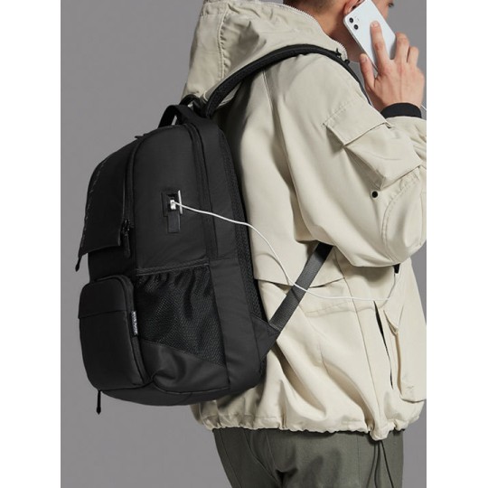 Arctic Hunter Αδιάβροχη Τσάντα Πλάτης για Laptop 15.6" Μαύρο B00532-BK