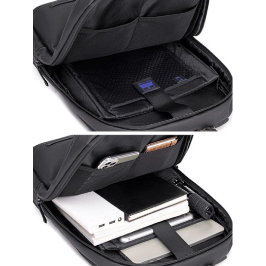 Arctic Hunter Αδιάβροχη Τσάντα Πλάτης για Laptop 15.6" Μαύρο B00529-BK