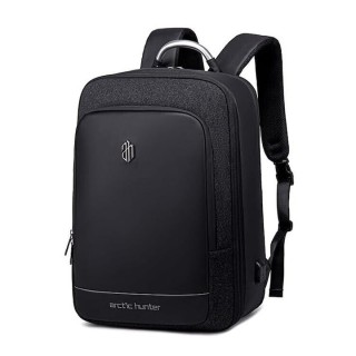 ARCTIC HUNTER B00227L Τσάντα Πλάτης με Θήκη Laptop 17", 41L, USB, Μαύρη
