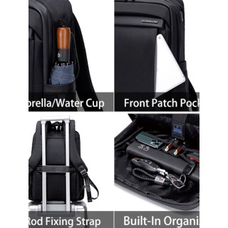 ARCTIC HUNTER B00478 Τσάντα Πλάτης με Θήκη Laptop 15.6", 18L, Μαύρη