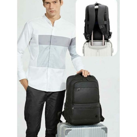 ARCTIC HUNTER GOLDEN WOLF GB00402 Τσάντα Πλάτης με Θήκη Laptop 15.6'' 20-25L Μαύρη