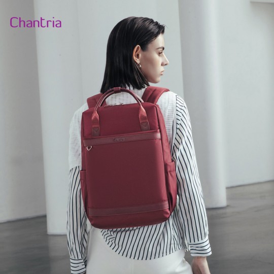 Chantria Women's Backpack CB00639 for 14" Laptop Red