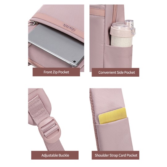 Chantria Women's Backpack CB00639 for 14" Laptop Red