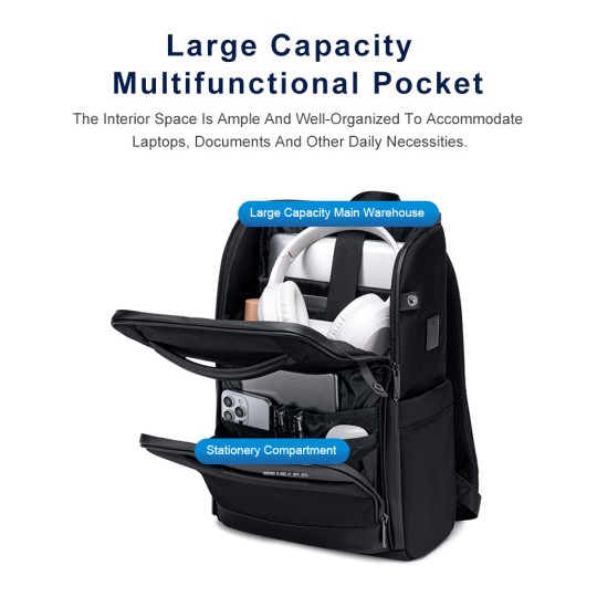 Arctic Hunter B00675 Backpack for 15.6" Laptop Gray