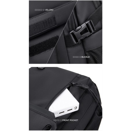 Arctic Hunter Waterproof Backpack Backpack for 15.6" Laptop Gray B00531-GY