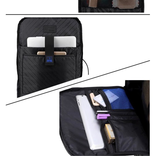 Arctic Hunter 1500346 Waterproof Backpack for 15.6" Laptop Black