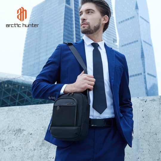 Arctic Hunter Men's Bag Shoulder Crossbody K00689 Gray