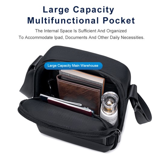 Arctic Hunter Men's Bag Shoulder Crossbody K00689 Gray