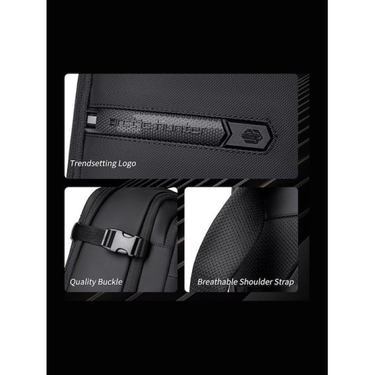 ARCTIC HUNTER B00866  Τσάντα Πλάτης με Θήκη laptop 15.6"  35.5L/49.5L Μαύρη