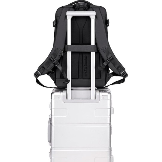 ARCTIC HUNTER B00866  Τσάντα Πλάτης με Θήκη laptop 15.6"  35.5L/49.5L Μαύρη