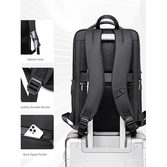 ARCTIC HUNTER B00872 Τσάντα Πλάτης με Θήκη Laptop 15.6", 14.5L, Χακί