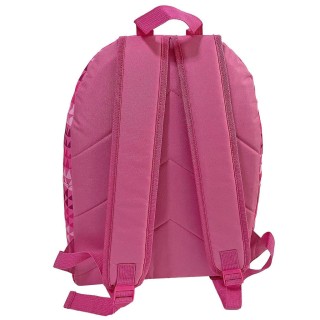 Benetton School Backpack Junior High-High School Pink 30x17x41cm