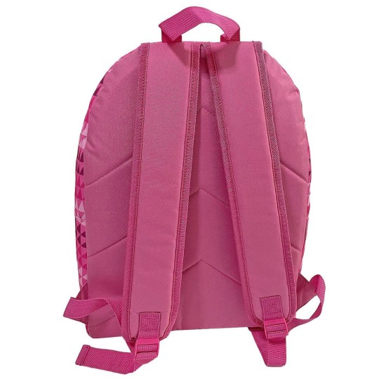 Benetton School Backpack Junior High-High School Pink 30x17x41cm