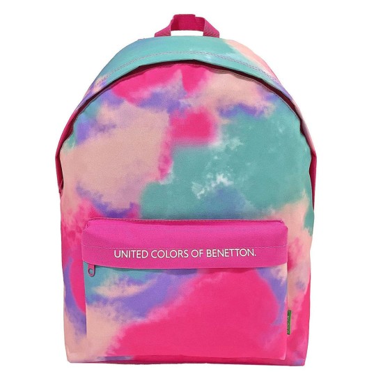 Benetton School Backpack Junior High-High School Multicolour 30x17x41cm
