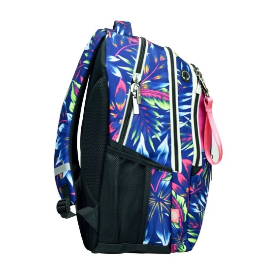Maui & Sons School Bag Backpack Elementary Multicolour with Water Bottle Holder 30Liters