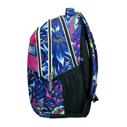 Maui & Sons School Bag Backpack Elementary Multicolour with Water Bottle Holder 30Liters