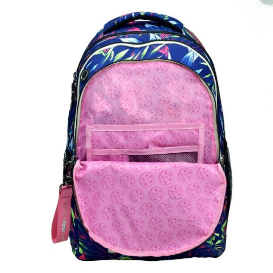 Maui & Sons School Bag Backpack Elementary Multicolour with Water Bottle Holder 30Liters