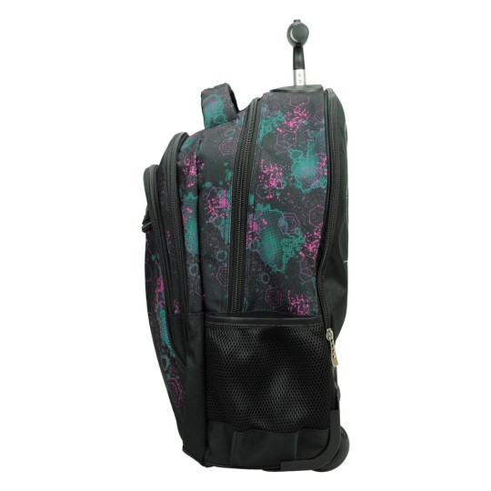 No Fear School Trolley Bag Elementary Multicolour with Water Bottle Holder 30 Litre 2025