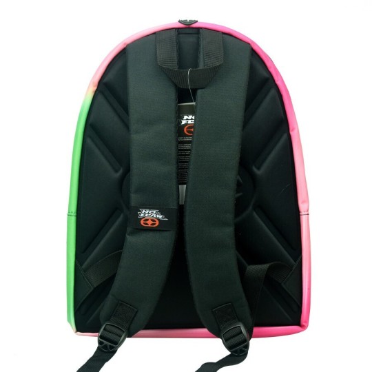 No Fear School Bag Backpack Elementary Pink with Water Bottle Holder 25Liters