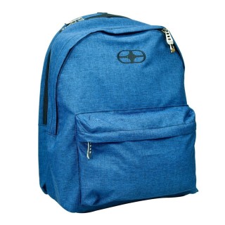 No Fear School Bag Backpack Elementary Blue with Water Bottle Holder 25Liters