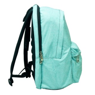 No Fear School Bag Backpack Elementary Turquoise with Water Bottle Holder 25Liters