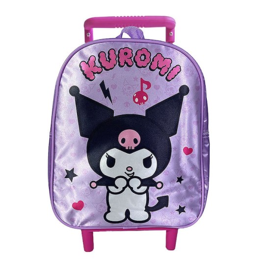 Kuromi Τσάντα Τρόλευ Νηπίου Kuromi 32x27x12cm 1000ET28-4251
