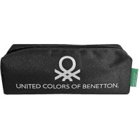 Benetton Κασετίνα Βαρελάκι Μαύρη 1015F-9306K