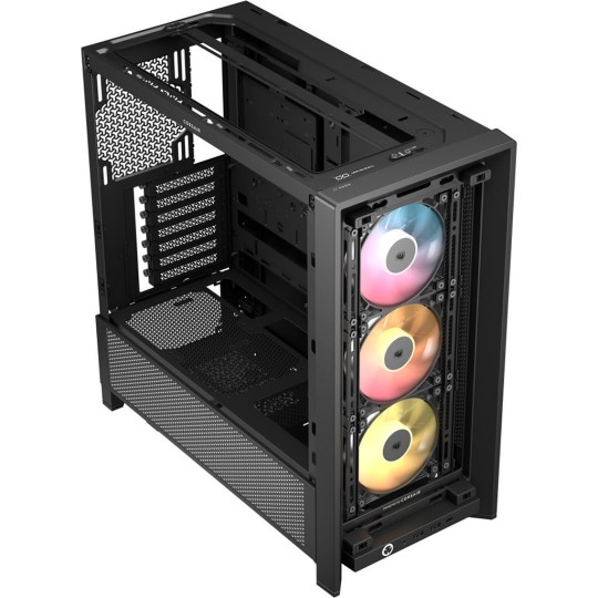 Corsair Frame 4000D RS Gaming Midi Tower Computer Case with RGB Lighting Black