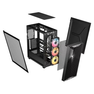 Corsair 3200D RS ARGB Gaming Midi Tower Computer Case Black