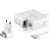 POWERTECH PT-836 Φορτιστής Laptop για Apple Macbooks, 45W, Λευκός