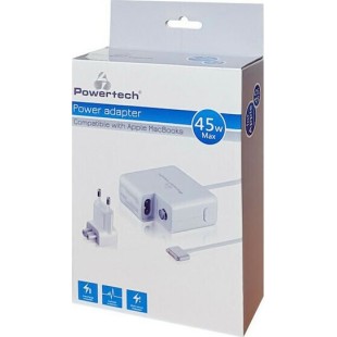 POWERTECH PT-836 Φορτιστής Laptop για Apple Macbooks, 45W, Λευκός